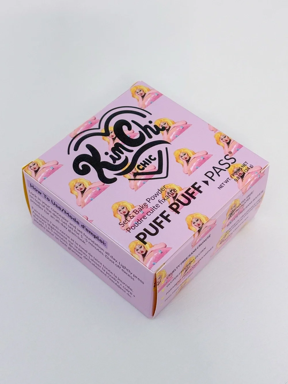 Kimchi Chic Beauty Puff Puff Pass Set & Bake Powder “Pink” (Full Size)